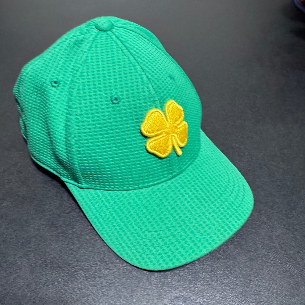 Black Clover Baseball Cap Mens L/XL Green Textured Live Lucky Logo Hat